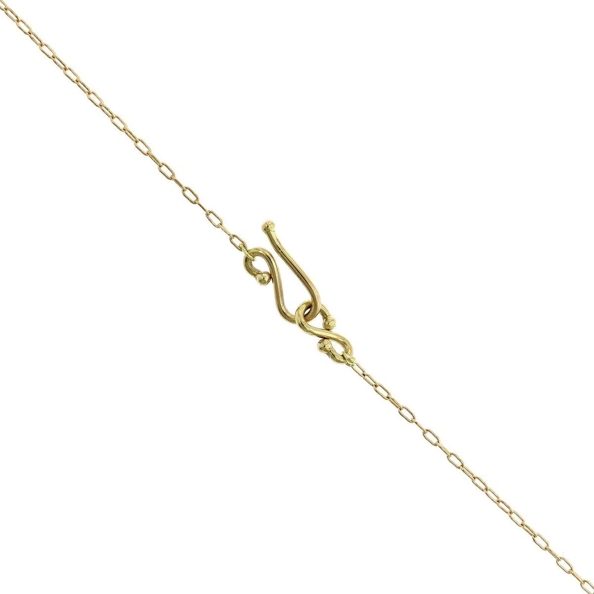 18K Yellow Gold Labradorite Pendant