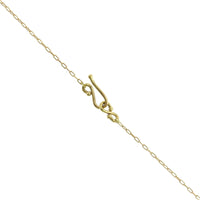18K Yellow Gold Labradorite Pendant