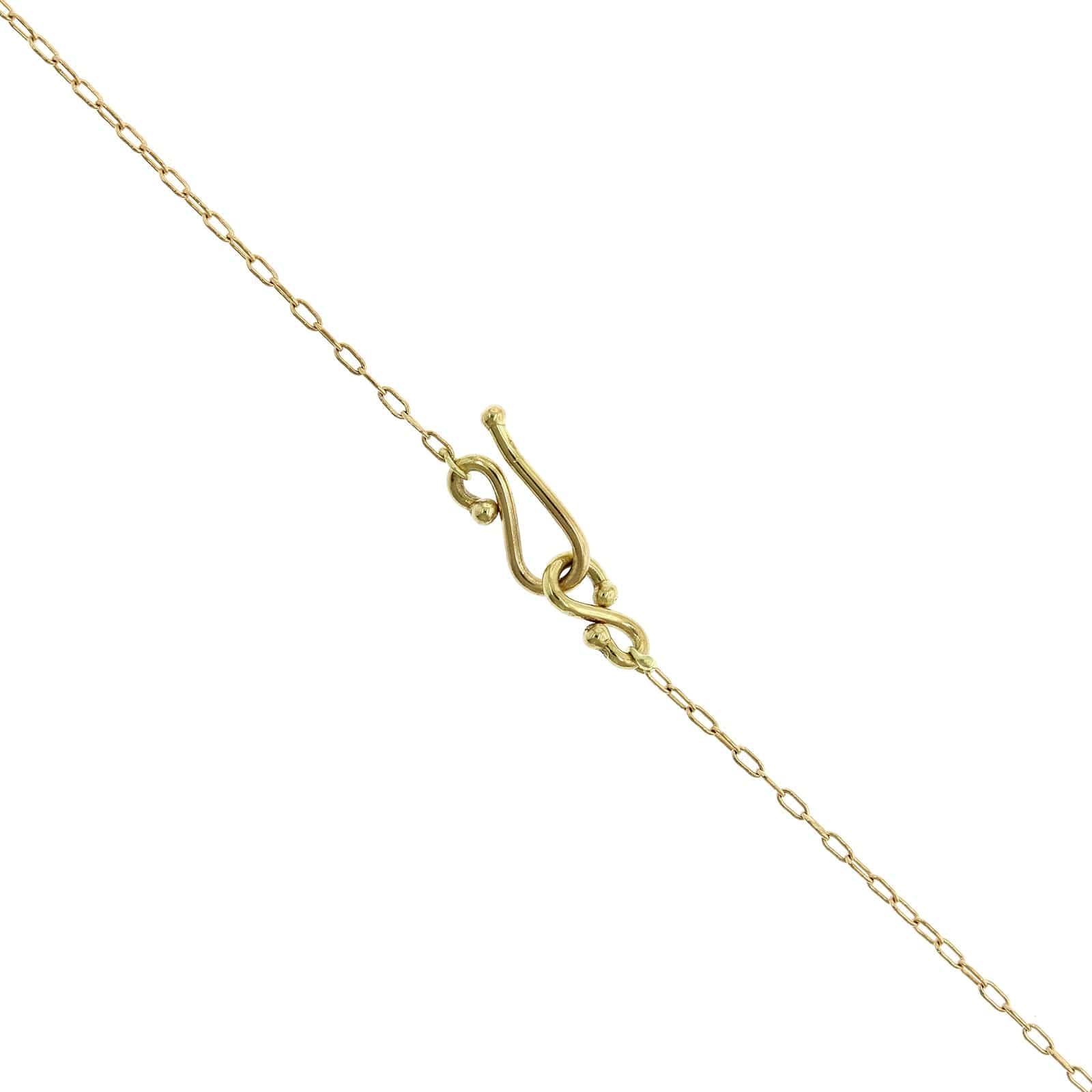 18K Yellow Gold Labradorite Pendant