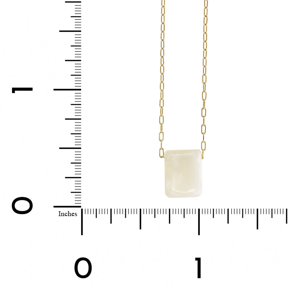 18K Yellow Gold Labradorite Pendant