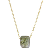 18K Yellow Gold Mother of Pearl Pendant
