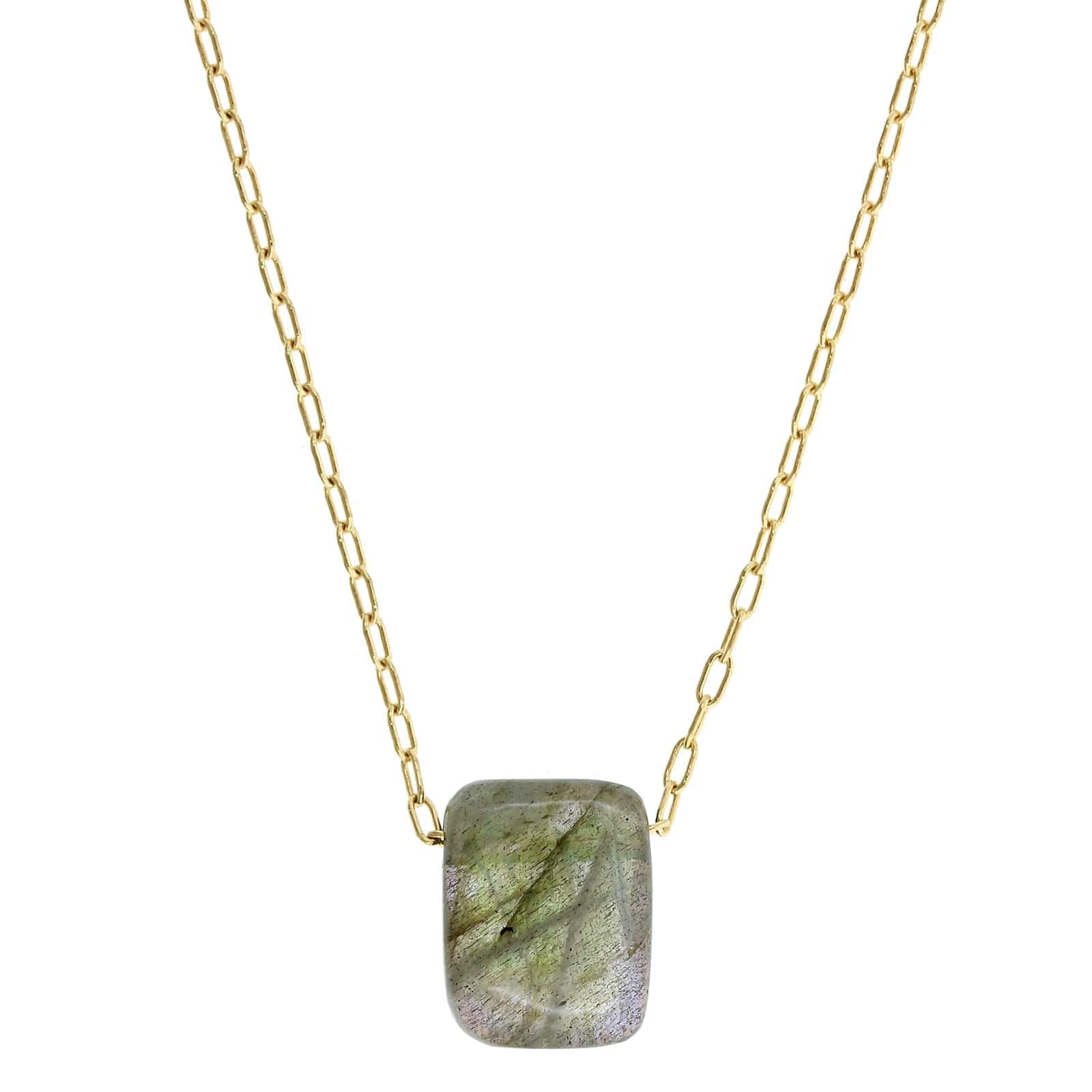 18K Yellow Gold Mother of Pearl Pendant