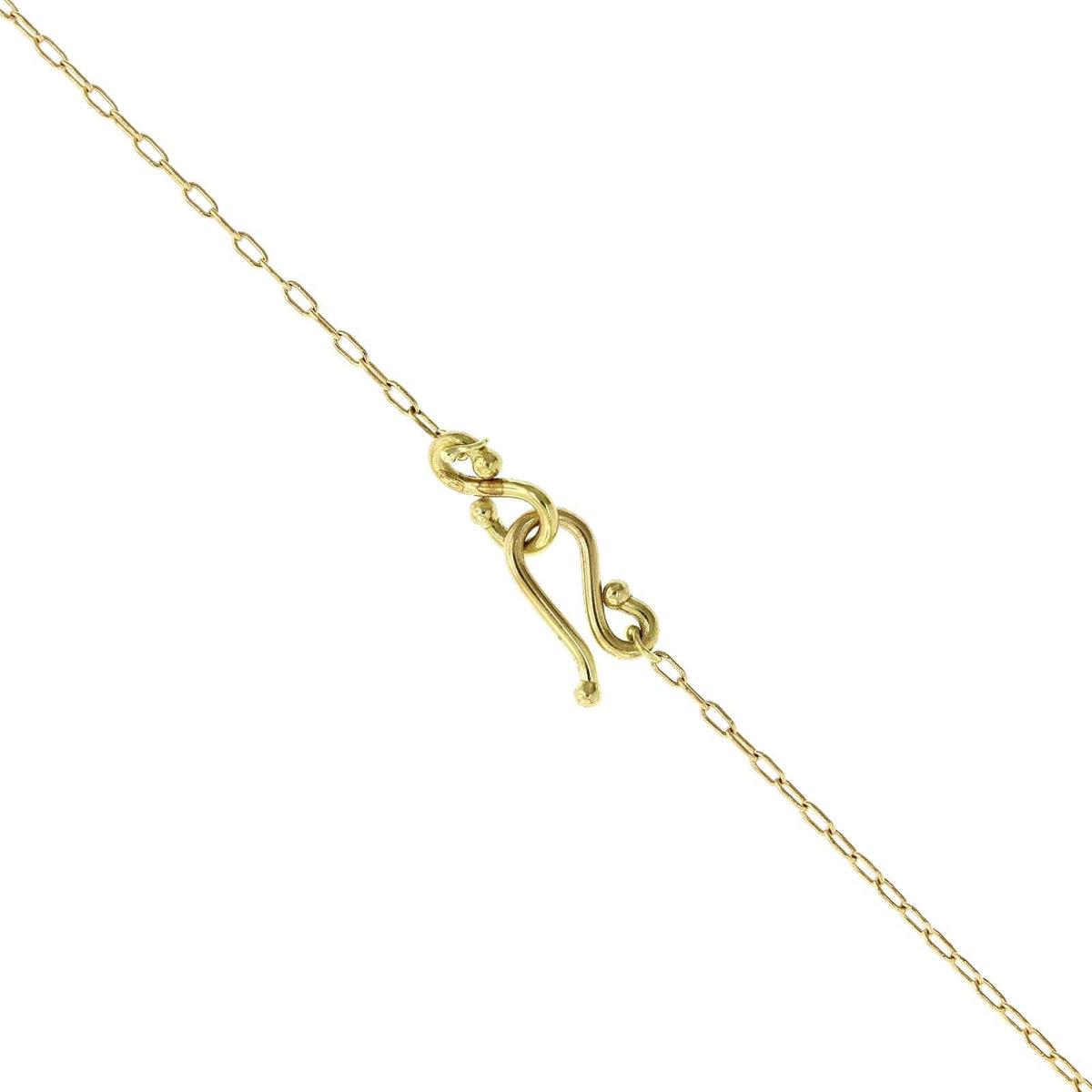 18K Yellow Gold Mother of Pearl Pendant