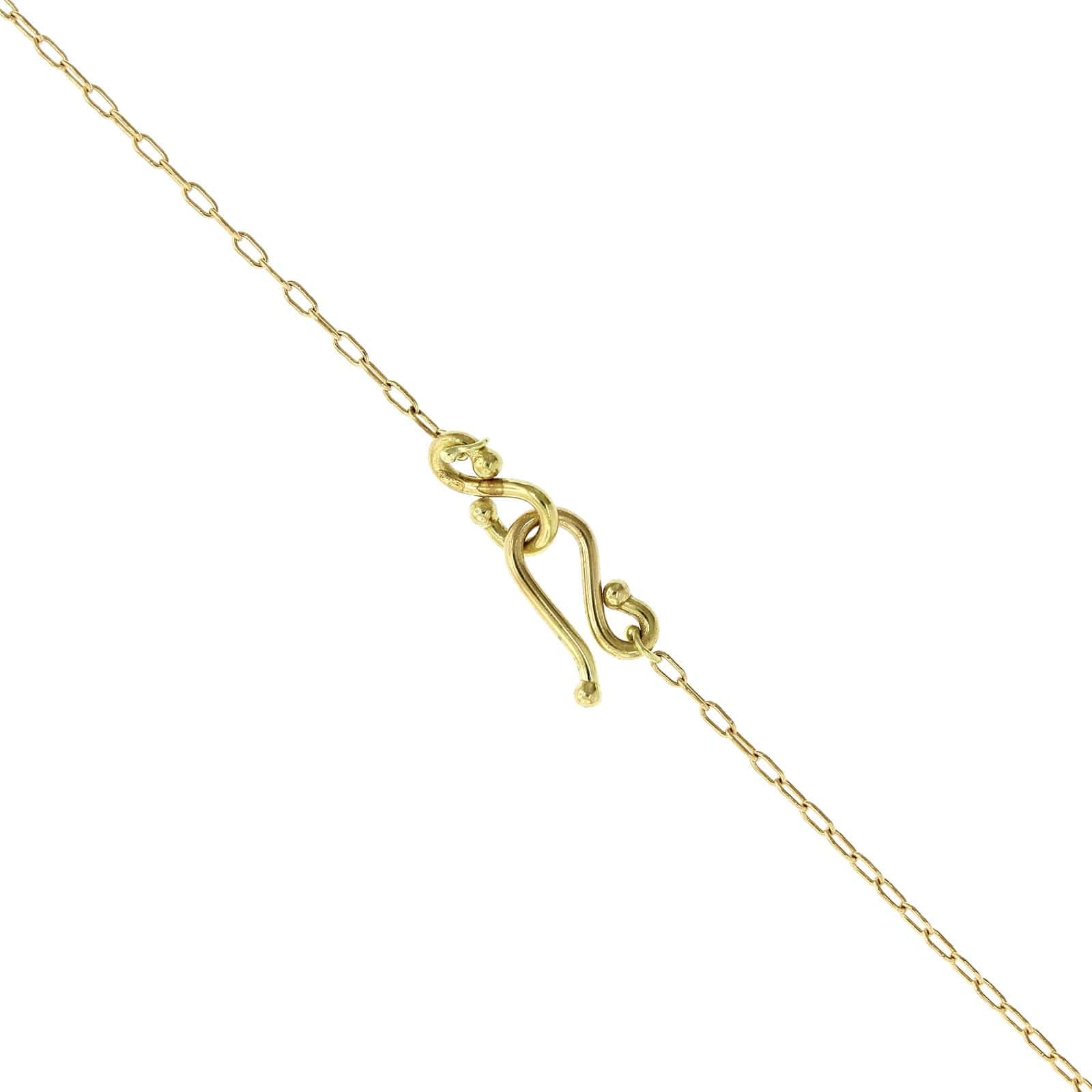 18K Yellow Gold Mother of Pearl Pendant