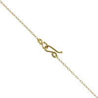 18K Yellow Gold Rhodochrosite Square Choker Necklace