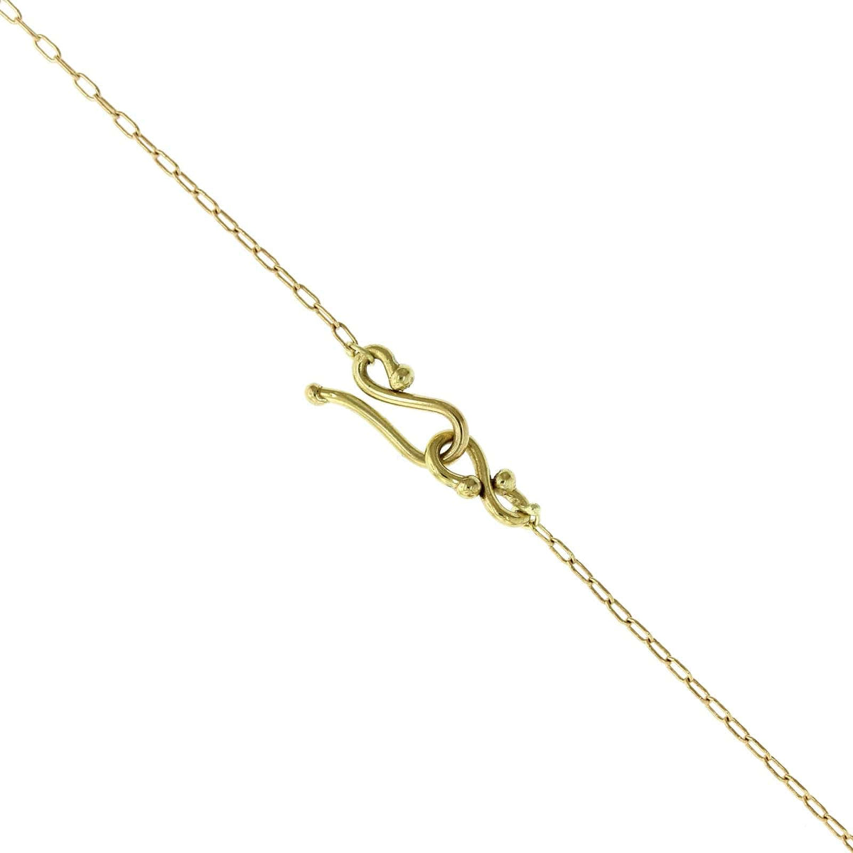 18K Yellow Gold Chrysoprase Pendant