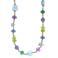 Mallary Marks 22K Yellow Gold Multi Stone Necklace