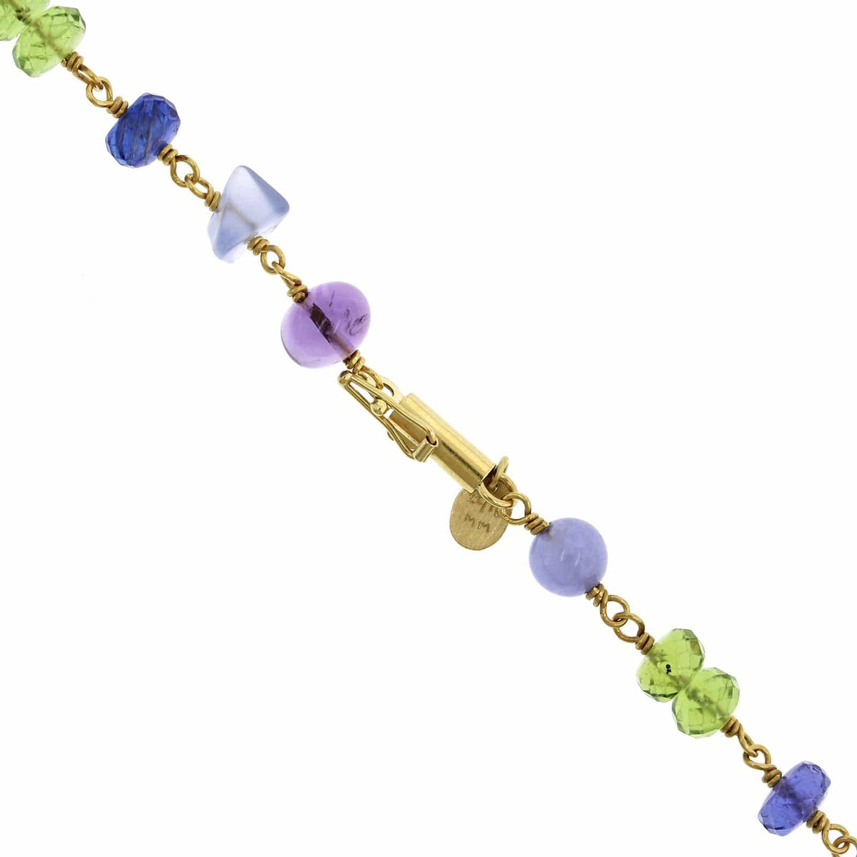 Mallary Marks 22K Yellow Gold Multi Stone Necklace