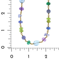 Mallary Marks 22K Yellow Gold Multi Stone Necklace