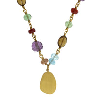 Mallary Marks 22K Yellow Gold Multi Stone Necklace