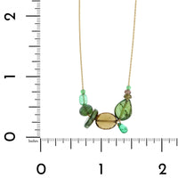 Mallary Marks 22K Yellow Gold Multi Stone Necklace