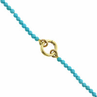 14K Yellow Gold Beaded Coral Wrap Necklace