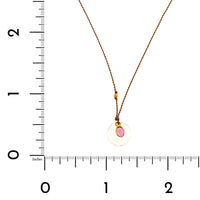 18K Yellow Gold Rose Quartz and Pink Tourmaline Strand Necklace