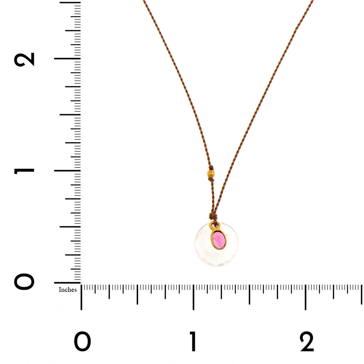 18K Yellow Gold Rose Quartz and Pink Tourmaline Strand Necklace