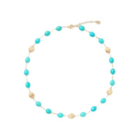 Marco Bicego 18K Yellow Gold Siviglia Turquoise Beaded Necklace