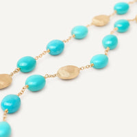 Marco Bicego 18K Yellow Gold Siviglia Turquoise Beaded Necklace