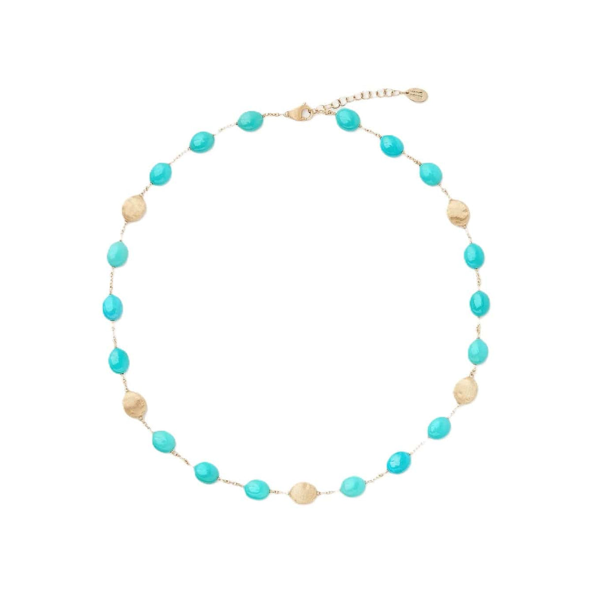 Marco Bicego 18K Yellow Gold Siviglia Turquoise Beaded Necklace