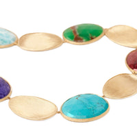 Marco Bicego 18K Yellow Gold Lunaria Mixed Stone Collar Necklace