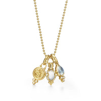 Temple St. Clair 18K Yellow Gold Moonstone and Diamond Necklace