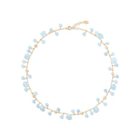Marco Bicego 18K Yellow Gold Aquamarine Paradise Necklace