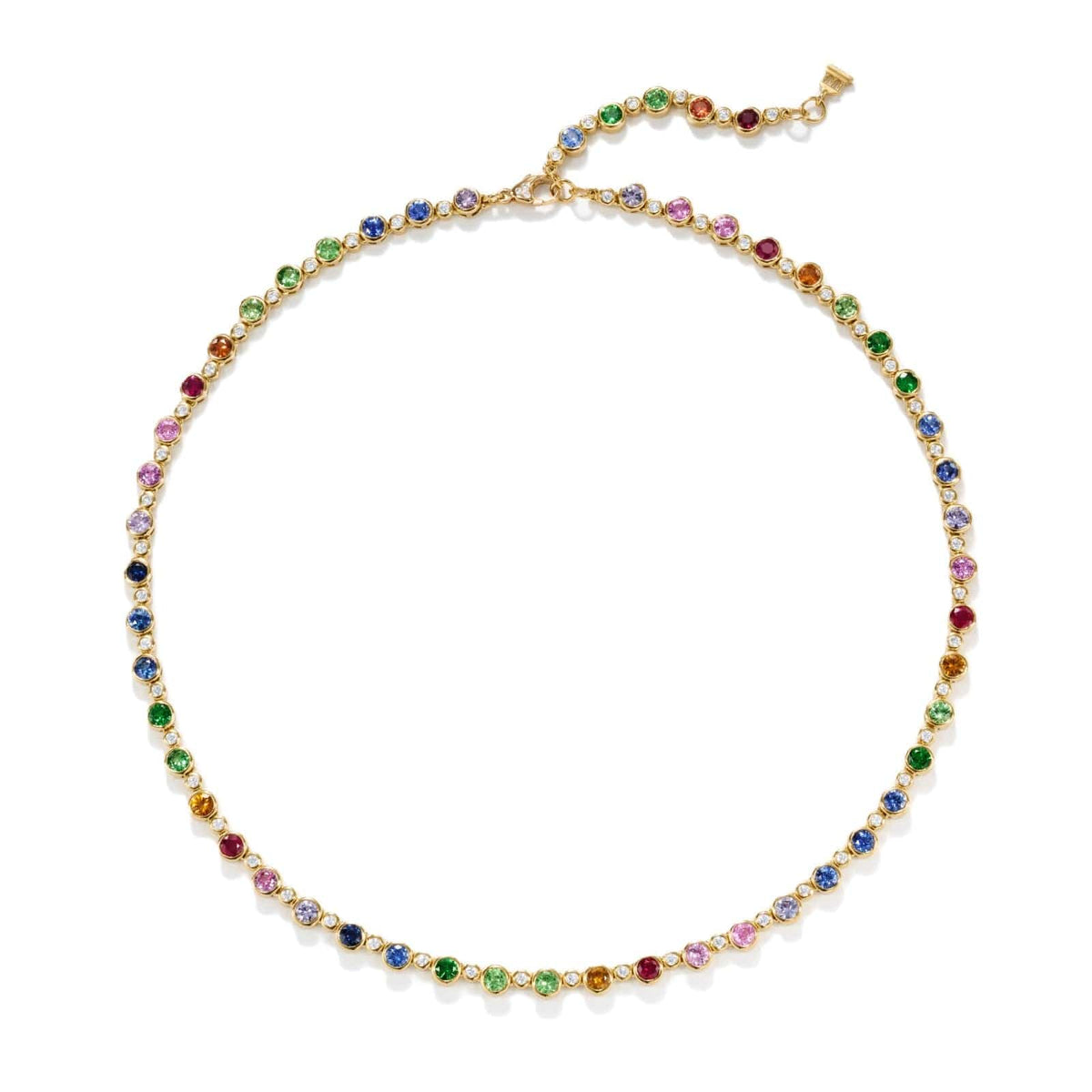 Temple St. Clair 18K Yellow Gold Rainbow Link Necklace