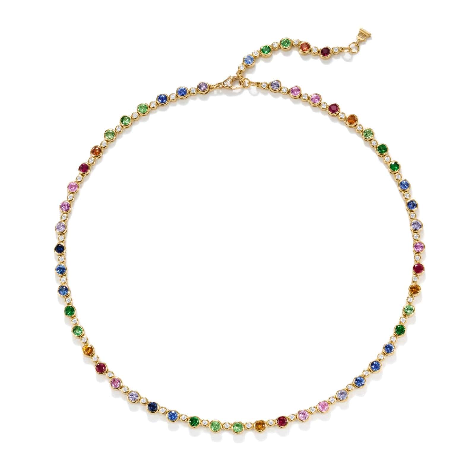 Temple St. Clair 18K Yellow Gold Rainbow Link Necklace