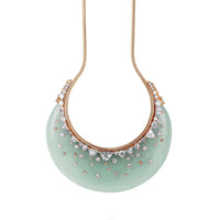 Fernando Jorge 18K Yellow Gold Diamond, Aquamarine, and Topaz Fusion Pendant Necklace