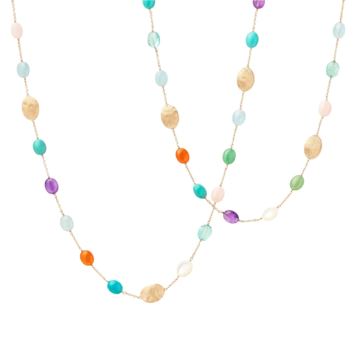 Marco Bicego Siviglia 18K Yellow Gold 36" Multi Stone Necklace