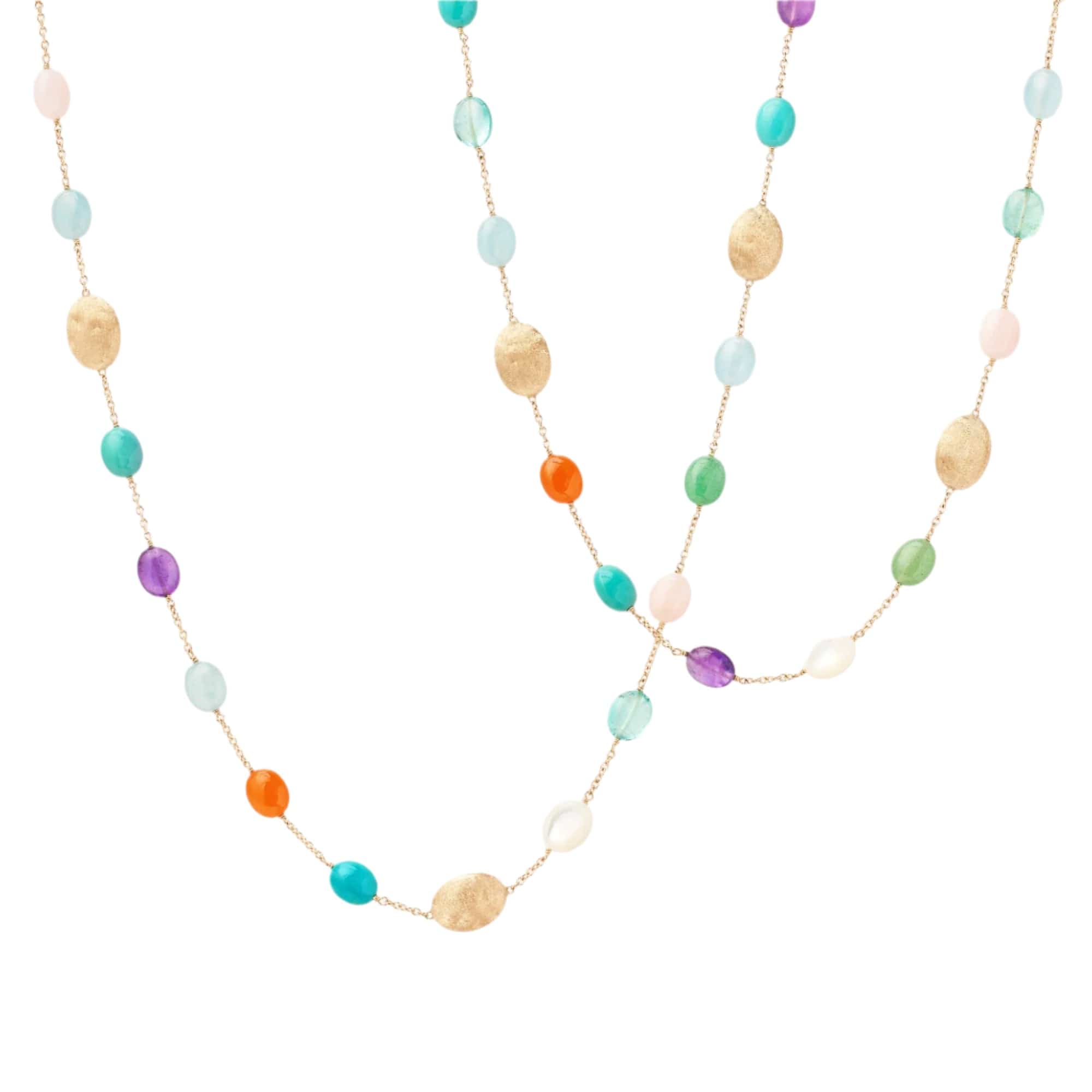 Marco Bicego Siviglia 18K Yellow Gold 36" Multi Stone Necklace