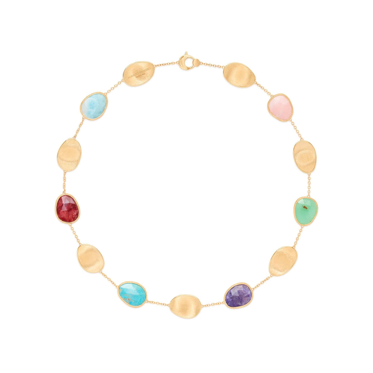 Marco Bicego Lunaria 18K Yellow Gold 17" Multi Stone Necklace