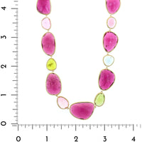 Marco Bicego 18K Yellow Gold Mixed Tourmaline Necklace