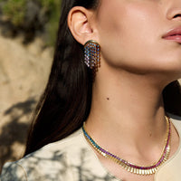 Emily P. Wheeler 18K Yellow Gold Painted Desert Ombre Multi Gemstone Necklace