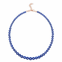 Fernando Jorge 18K Rose Gold Small Surrounding Diamond and Lapis Necklace