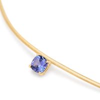 Marco Bicego 18K Yellow Gold Masai Cushion Cut Tanzanite Coil Necklace
