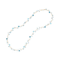 Marco Bicego 18K Yellow Gold Multi Colored Blue Topaz Paradise 36" Necklace