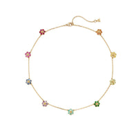Temple St. Clair 18K Yellow Gold Multi Gemstone Fiori Necklace