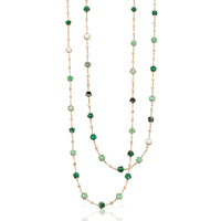 Pasquale Bruni 18K Rose Gold Figlia Dei Fiori Multi Gemstone Necklace