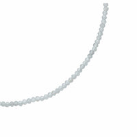 Elva 18K Yellow Gold Collanina White Zircon Beaded Necklace