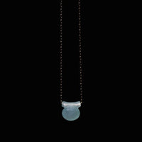 14K Yellow Gold Chalcedony Etruscan Bead Pendant