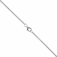 Eclat Jewels 18K White Gold Topaz and Diamond Necklace