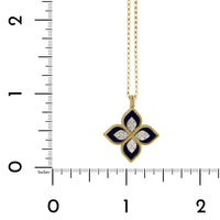 Roberto Coin 18K Yellow & White Gold Lapis Venetian Princess Diamond Necklace