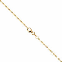 18K Yellow Gold Pear Shaped Tourmaline Necklace