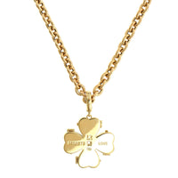 Lauren Rubinski 14K Yellow Gold & Tourmaline Clover Pendant Necklace