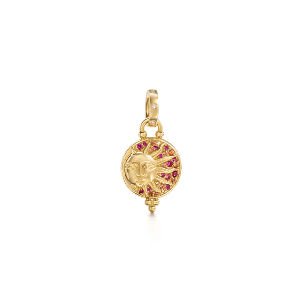 Temple St. Clair 18K Yellow Gold Solar Eclipse Pendant