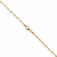18K Yellow Gold Amethyst and Peridot Three Stone Pendant Necklace