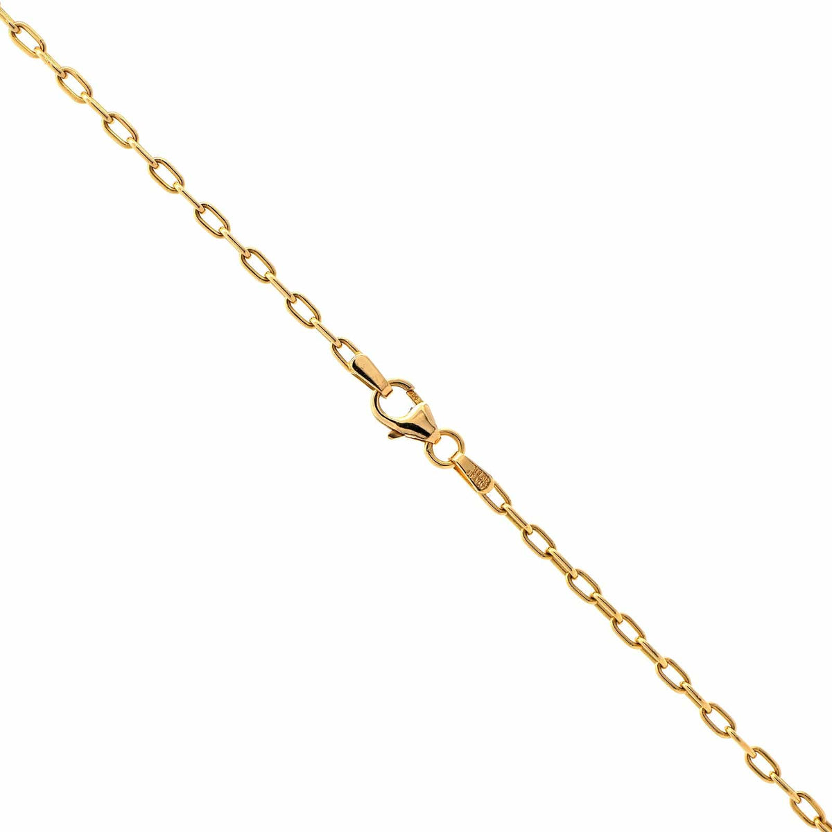 18K Yellow Gold Amethyst and Peridot Three Stone Pendant Necklace