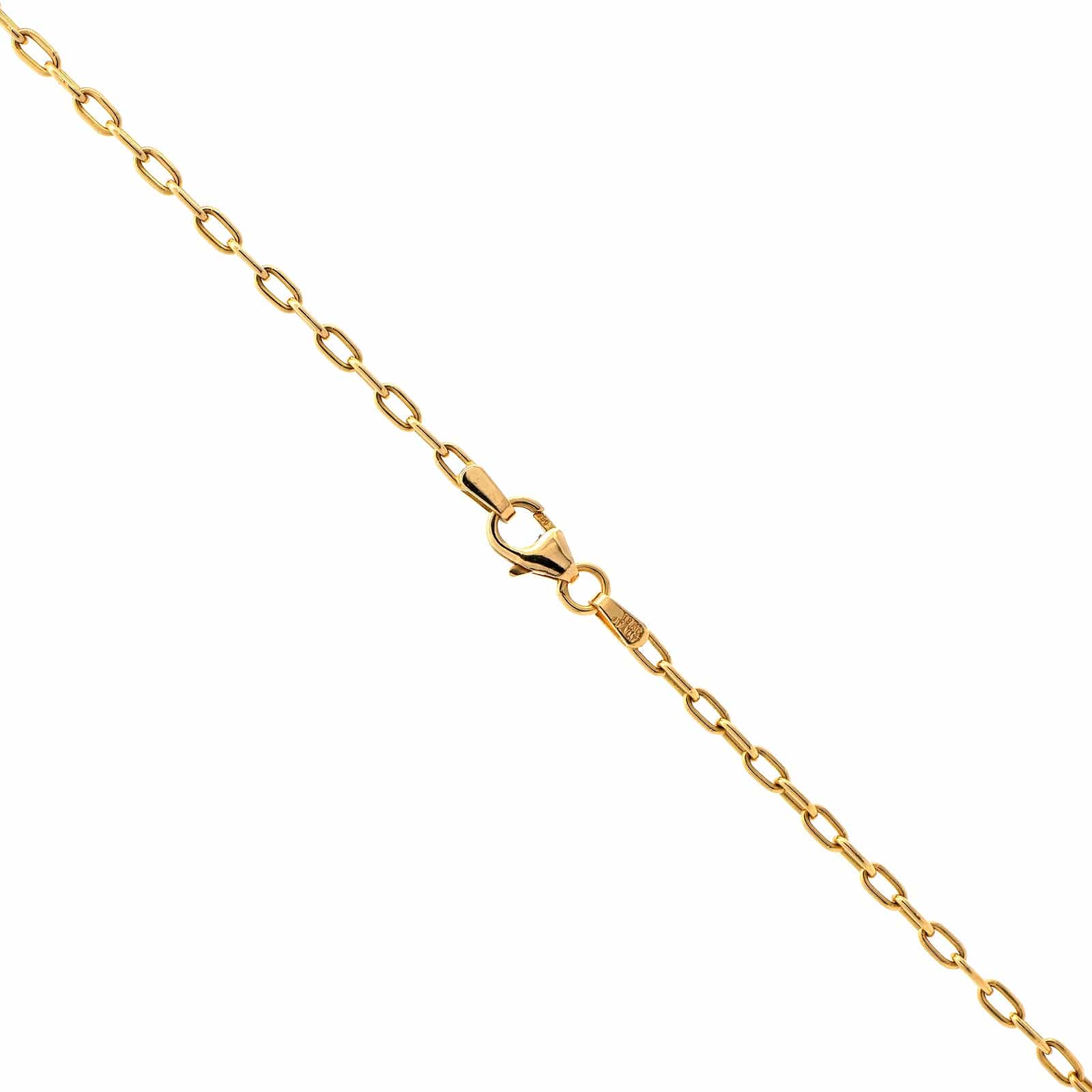 18K Yellow Gold Amethyst and Peridot Three Stone Pendant Necklace