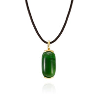 Fernando Jorge 18K Yellow Gold Jade Oblong Pendant Necklace