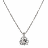 Platinum Paraiba and Diamond Pendant Necklace