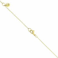 Suzy Landa 18K Yellow Gold Blue Tourmaline and Diamond Necklace